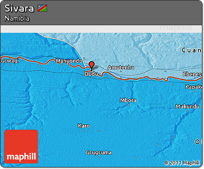 Political 3D Map of Sivara