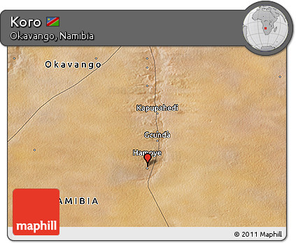 Satellite 3D Map of Koro
