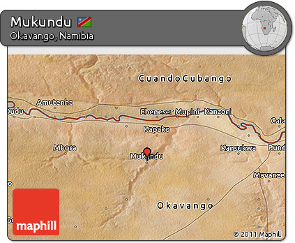 Satellite 3D Map of Mukundu
