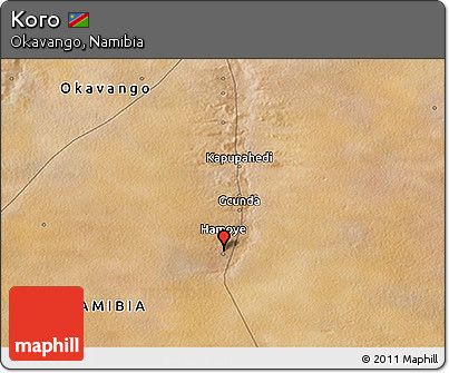 Satellite 3D Map of Koro