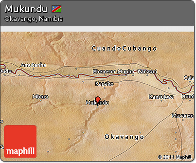 Satellite 3D Map of Mukundu