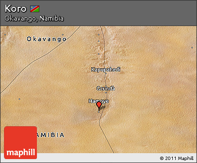 Satellite 3D Map of Koro