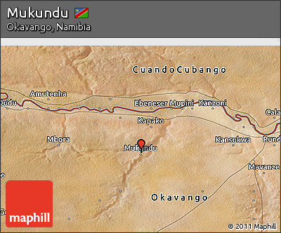 Satellite 3D Map of Mukundu