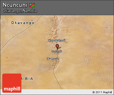 Satellite 3D Map of Ncuncuni