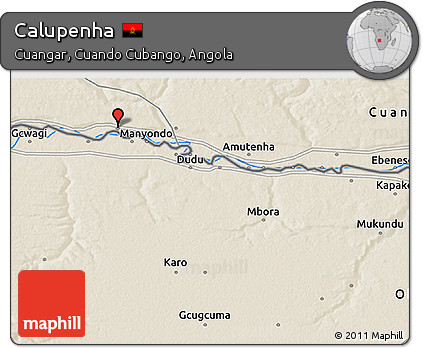 Shaded Relief 3D Map of Calupenha