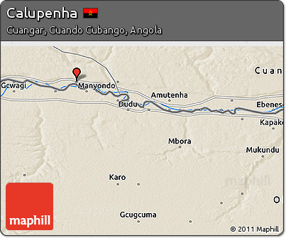 Shaded Relief 3D Map of Calupenha