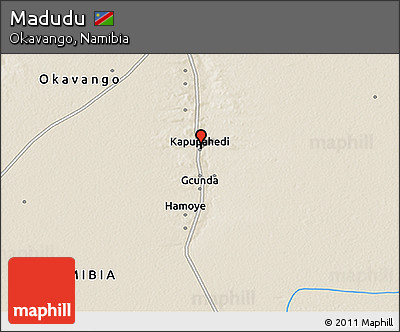 Shaded Relief 3D Map of Madudu