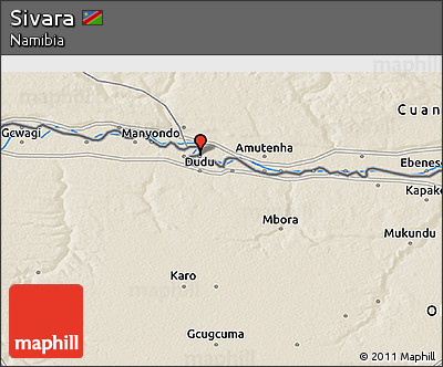 Shaded Relief 3D Map of Sivara