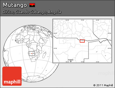 Blank Location Map of Mutango