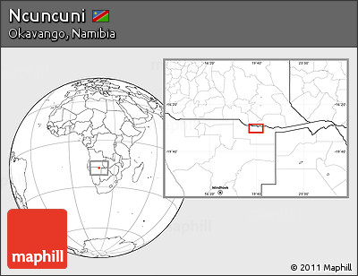 Blank Location Map of Ncuncuni