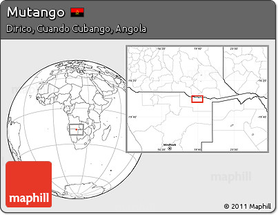 Blank Location Map of Mutango