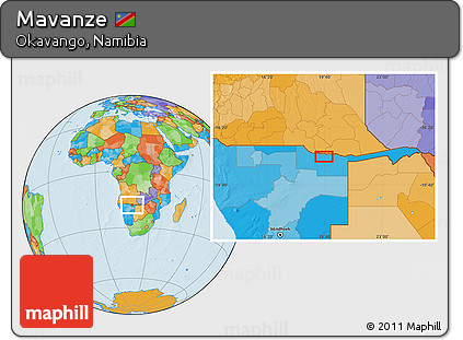 Political Location Map of Mavanze