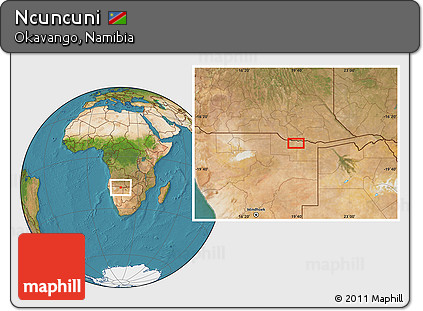 Satellite Location Map of Ncuncuni