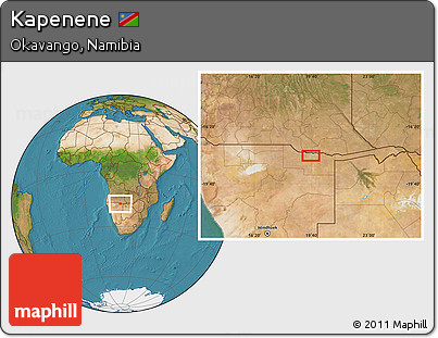 Satellite Location Map of Kapenene