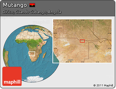 Satellite Location Map of Mutango
