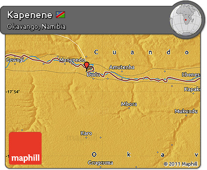 Physical Map of Kapenene