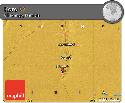 Physical Map of Koro