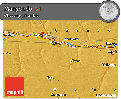 Physical Map of Manyondo