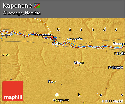 Physical Map of Kapenene
