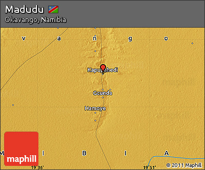 Physical Map of Madudu