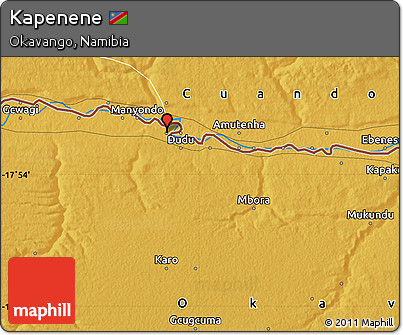Physical Map of Kapenene