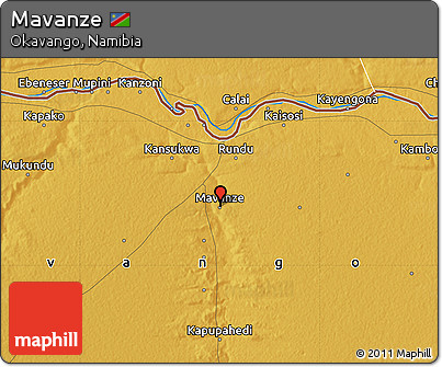Physical Map of Mavanze