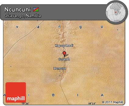 Satellite Map of Ncuncuni
