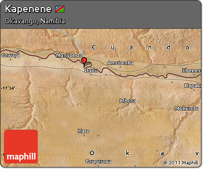 Satellite Map of Kapenene