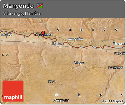 Satellite Map of Manyondo