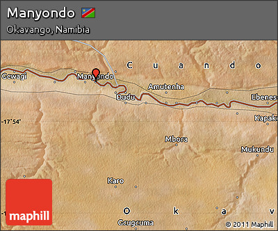 Satellite Map of Manyondo