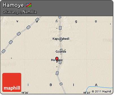 Shaded Relief Map of Hamoye