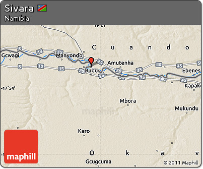 Shaded Relief Map of Sivara