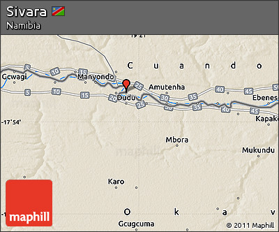 Shaded Relief Map of Sivara