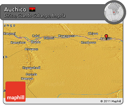 Physical Panoramic Map of Auchico