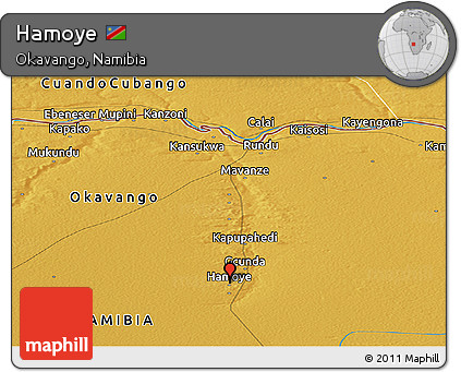 Physical Panoramic Map of Hamoye