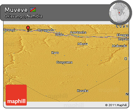 Physical Panoramic Map of Muveve