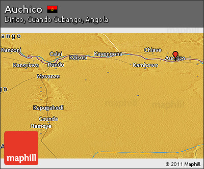 Physical Panoramic Map of Auchico