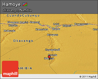 Physical Panoramic Map of Hamoye