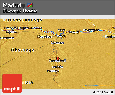 Physical Panoramic Map of Madudu