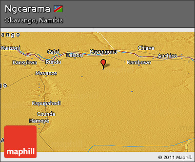 Physical Panoramic Map of Ngcarama