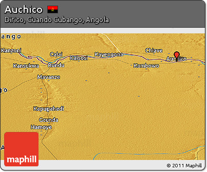 Physical Panoramic Map of Auchico