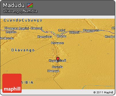 Physical Panoramic Map of Madudu