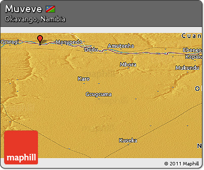 Physical Panoramic Map of Muveve