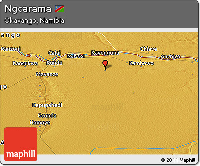 Physical Panoramic Map of Ngcarama