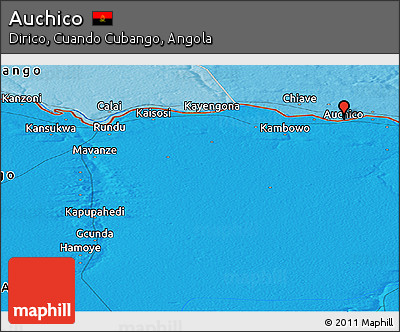 Political Panoramic Map of Auchico