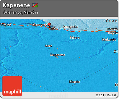 Political Panoramic Map of Kapenene