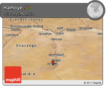 Satellite Panoramic Map of Hamoye