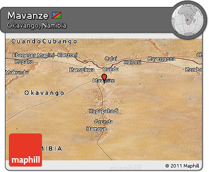 Satellite Panoramic Map of Mavanze