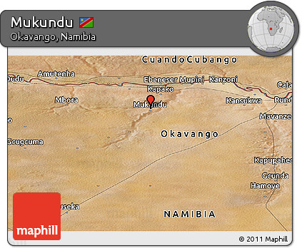 Satellite Panoramic Map of Mukundu