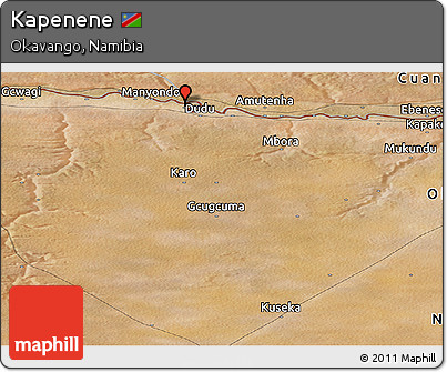 Satellite Panoramic Map of Kapenene